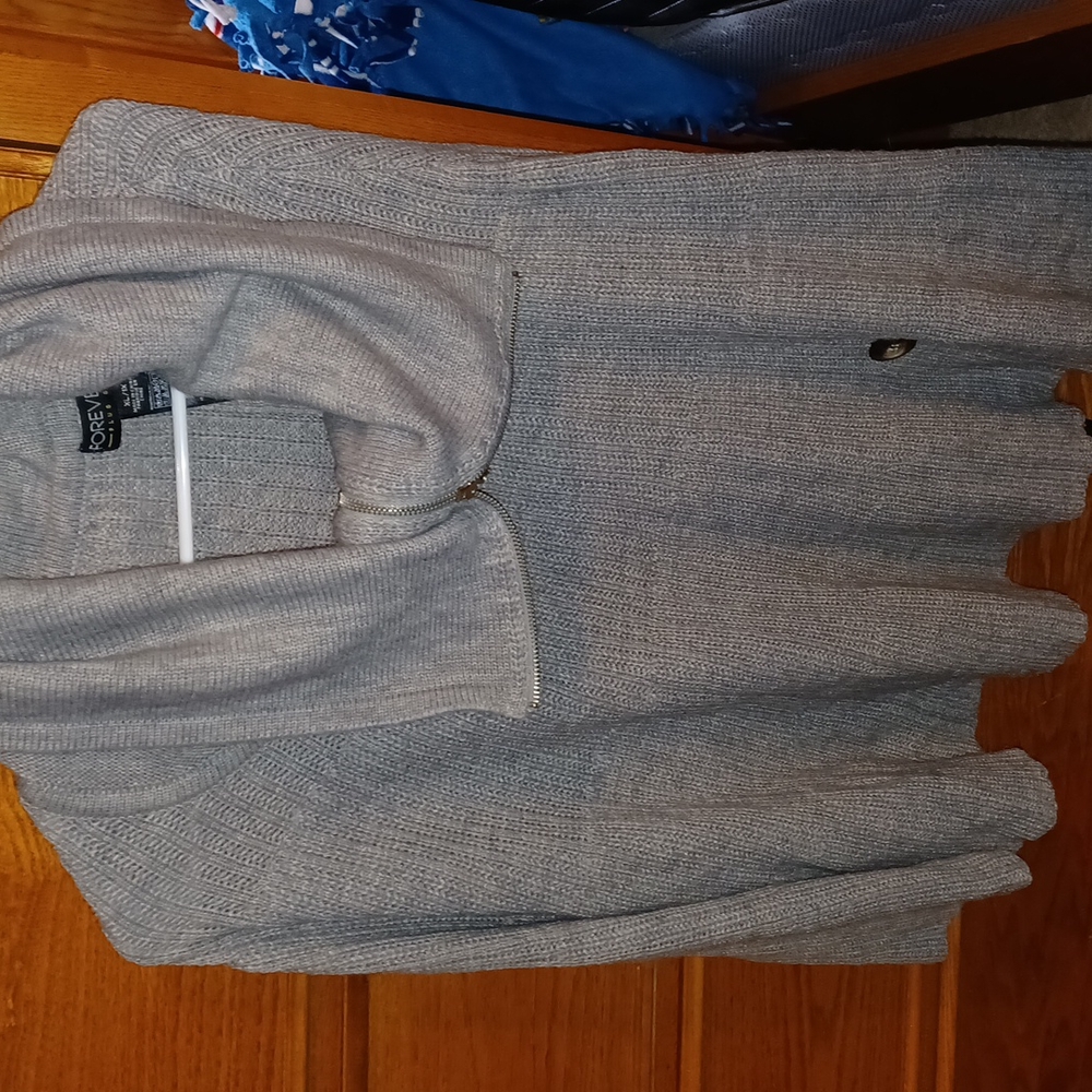 Forever 21 cowl neck poncho 1X